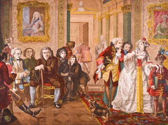 Dr. Samuel Johnson im Vorzimmer von Lord Chesterfield, aus 